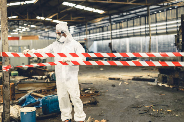 Professional Odor Removal technician working in Lena, IL